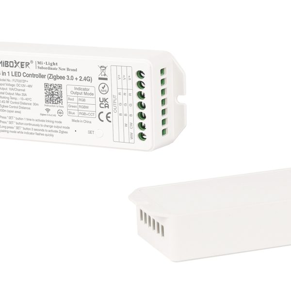 FUT037ZP+ 3 in 1 Zigbee 3.0 +2.4G RGBWW LED Controller FUT037ZP+ 3 in 1 Zigbee 3.0 +2.4G RGBWW LED Controller